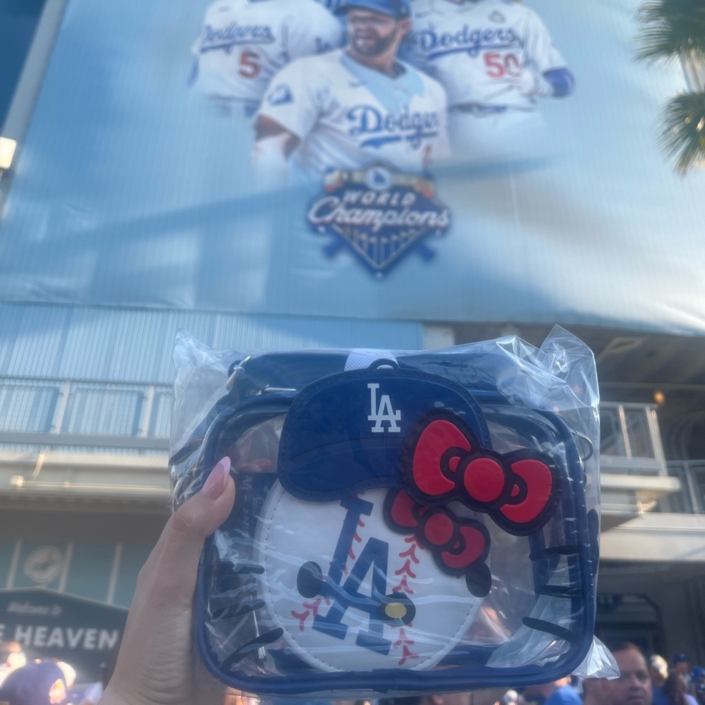 Hello Kitty x LA Dodgers Clear Crossbody Bag — Limited Edition